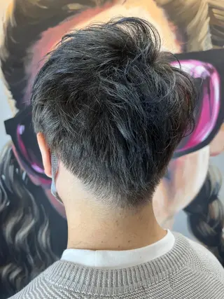 ショート カラー パーマ ヘアアレンジ メンズ キッズ ネイル マツエク・マツパ アイブロウ 久木原 ゆりのヘアスタイル