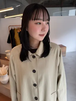 ミディアム fubuki🪷 似合わせカットカラーのヘアスタイル