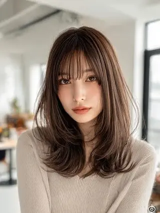 セミロング 生艶髪&レイヤー🔔 渋谷お薦めNo.1✨のヘアスタイル