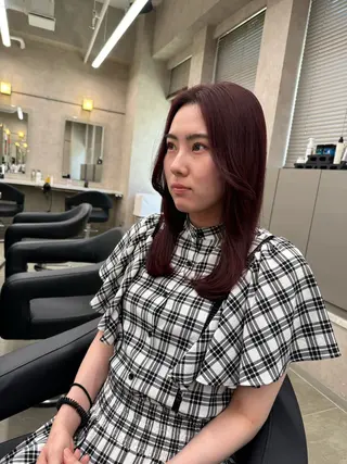 ロング カラー パーマ ヘアアレンジ メンズ キッズ 韓国系🇰🇷🩶 艶暗髪/MEIのヘアスタイル