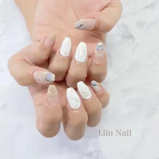 ネイル モチの良さ◉ フィルインネイル♡のネイルデザイン