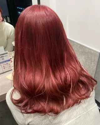 セミロング カラー 💗ガーリーヘア🎀 saki💗のヘアスタイル