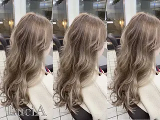 ロング カラー ヘアアレンジ LuciA/エクステ カラー7:30〜のヘアスタイル