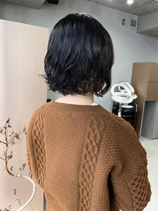 ミディアム カラー パーマ 吉田一輝 外国人パーマのヘアスタイル
