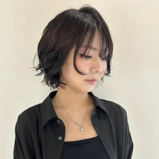ショート ツヤ髪/ボブ/アレ ンジ🌿yuiのヘアスタイル