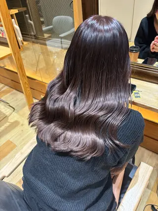 セミロング カラー Rinka  ︎︎のヘアスタイル