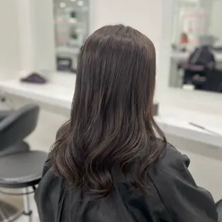 ミディアム カラー ヘアアレンジ 💛ミルクティー 色落ち可愛い💛のヘアスタイル