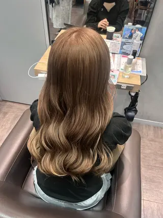 カラー 透明感カラー/縮毛/ chino🍀のヘアスタイル
