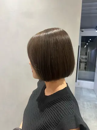 ショート saki🌱似合わせ ボブ/透明感カラーのヘアスタイル