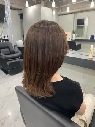 セミロング カラー Endearing 🌟銀座のヘアスタイル