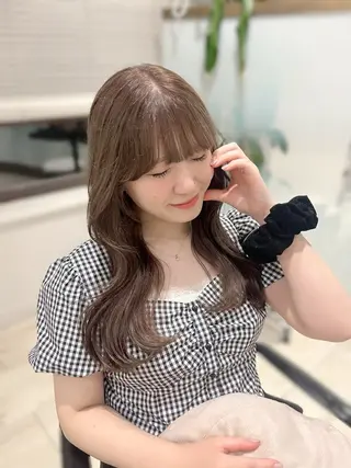 カラー 褒められヘア×顔周り カットRena🎀のヘアスタイル