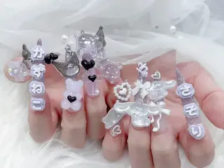 ネイル K.bi_nail ネイル長さ出し専門店のネイルデザイン