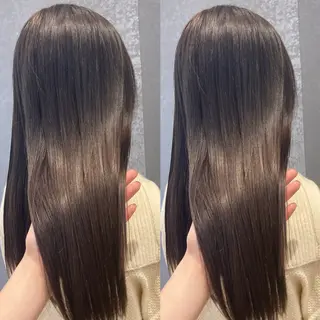 セミロング カラー み うのヘアスタイル