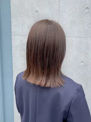 ミディアム カラー ヘアアレンジ marika/ボブ /透明感カラーのヘアスタイル