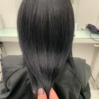セミロング カラー ヘアアレンジ ダブルカラー｜ なおき｜池袋美容師のヘアスタイル