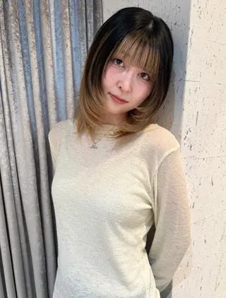 ミディアム カラー mai / linoah˚✧のヘアスタイル