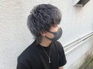 ミディアム メンズ エビスザキレン/メン ズ/心斎橋🌳のヘアスタイル