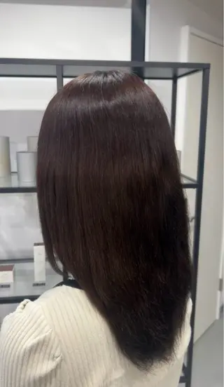 カラー gisele_ 村上玲のヘアスタイル