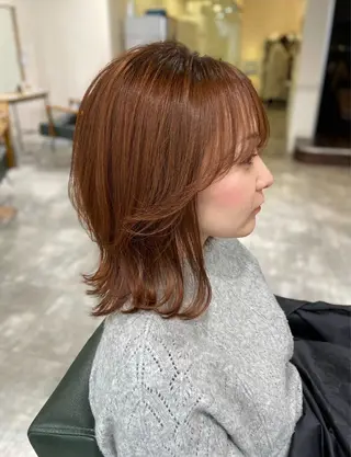 ミディアム 🎀momoa CIEL天神店🎀のヘアスタイル