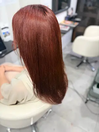 カラー ストレート/カラー 特化雪本☃️のヘアスタイル