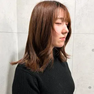 ミディアム カラー ❇️安達 優心❇️ レイヤー/艶髪特化のヘアスタイル