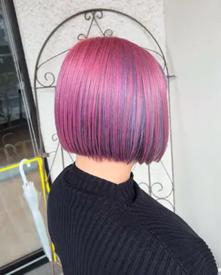 ショート カラー 谷口晴美 透明感カラーのヘアスタイル