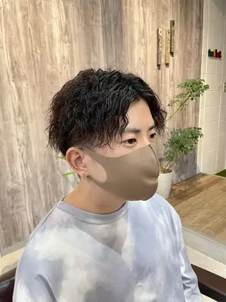 メンズ ともや 髪質改善縮毛矯正のヘアスタイル