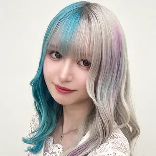 ロング カラー ハイトーン/ブリーチ 職人/森山陽向のヘアスタイル