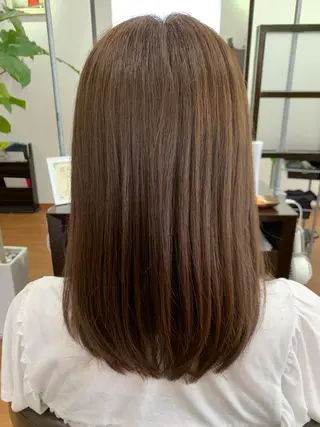 セミロング カラー 星 翔のヘアスタイル