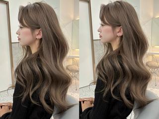 ロング 🎀ダブルカラー/ 透明感カラー/翼🎀のヘアスタイル