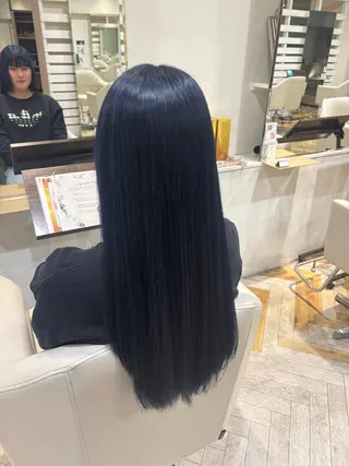 ロング 米田 有里のヘアスタイル
