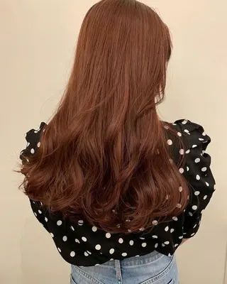ロング カラー お顔まわりカット たなかちなみ🦤♡のヘアスタイル