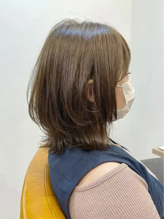 ミディアム ミディアムヘア🌼 さきのヘアスタイル