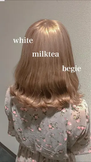 ミディアム カラー Selenehair 三条本店のヘアスタイル
