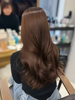 ロング カラー あきやま はるかのヘアスタイル