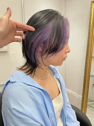 ミディアム カラー 艶髪/透明感カラー tawadaのヘアスタイル