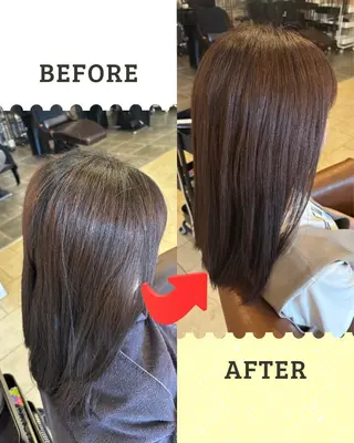 カラー 沖本 あやののヘアスタイル