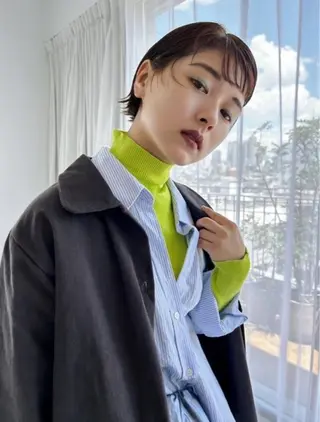 ショート 西山 凜のヘアスタイル