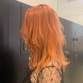 ロング カラー パーマ ヘアアレンジ メンズ キッズ ネイル マツエク・マツパ 🧸ハイトーン🧸 ゆっきー🧸のヘアスタイル