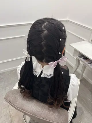 ロング ヘアアレンジ 新井 凪のヘアスタイル