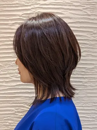 ミディアム 鎌田 流沙奈のヘアスタイル