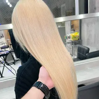 ミディアム カラー パーマ メンズ キッズ ⭐️ハイトーン⭐️ 💕SAKURA💕のヘアスタイル