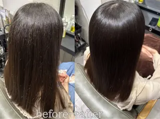 セミロング ✨似合わせボブ✨ 縮毛矯正のヘアスタイル