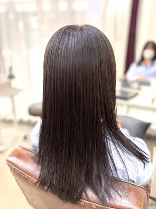 ミディアム カラー 艶髪‎カラー🤍 RIKAのヘアスタイル