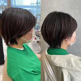 ショート レイヤー🍒ウルフ 🤎店長anju🪽のヘアスタイル