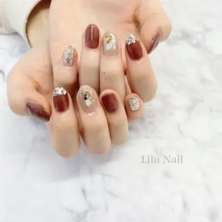 ネイル モチの良さ◉ フィルインネイル♡のネイルデザイン