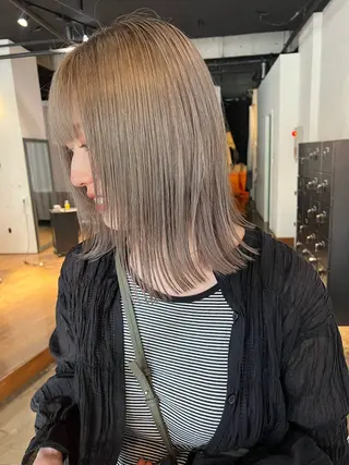 ミディアム カラー 🌈ケアブリーチ🌈 おぐまなつきのヘアスタイル