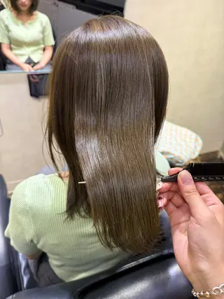 ミディアム カラー 透明感カラー/パーマ 🌀アオノのヘアスタイル
