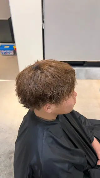 ショート パーマ メンズ 野村 星斗のヘアスタイル