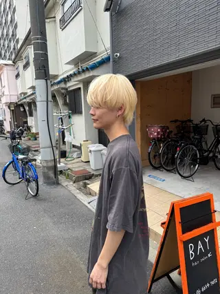 カラー メンズ BAY ソウタのヘアスタイル